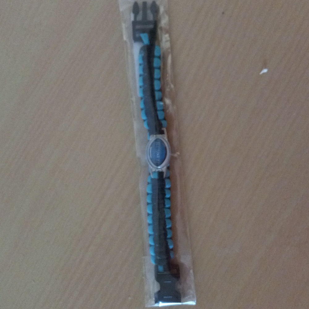 Braided bracelet, Teal